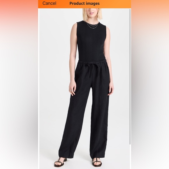 Vince Black Linen Pants - Picture 6 of 14